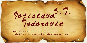 Vojislava Todorović vizit kartica